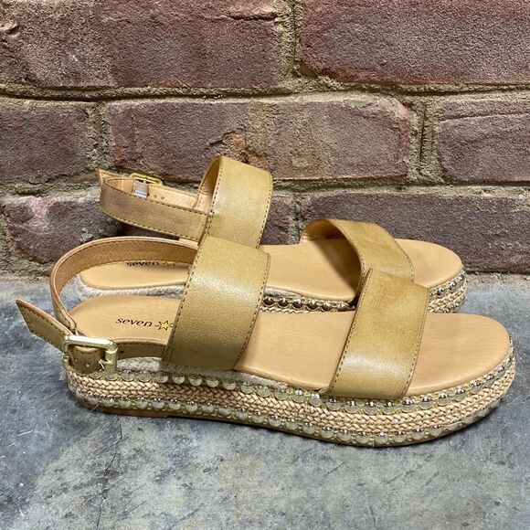 Seven Dials Bernice Espadrille Flatform Sandal Size 6.5 - Picture 2 of 9
